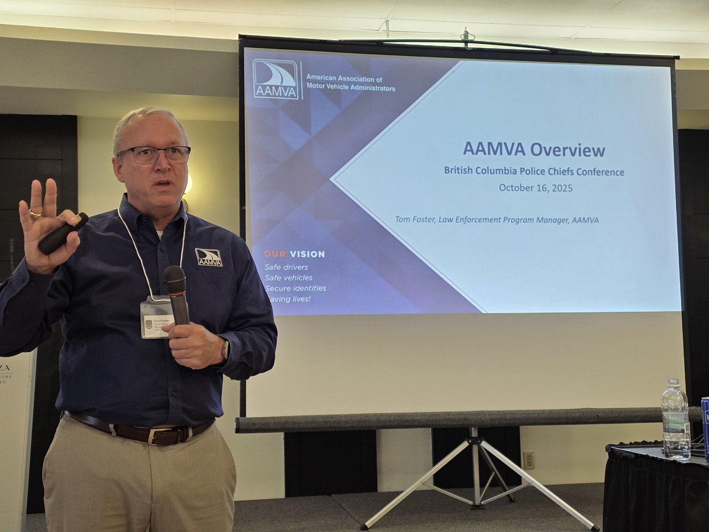 AAMVA Presents at the British Columbia Police Chie